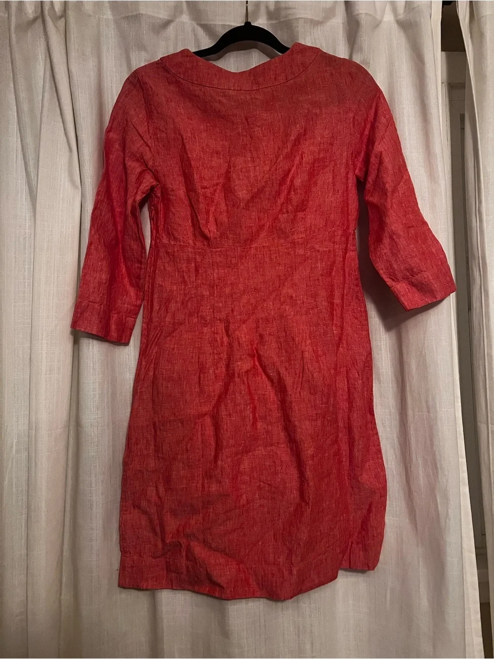 NWT Boden 100% Linen Mollie Tunic Coral Dress Lightweight Breathable - Picture 8 of 10